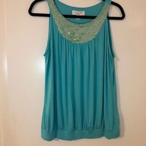 August Silk Options Large Sleeveless Top